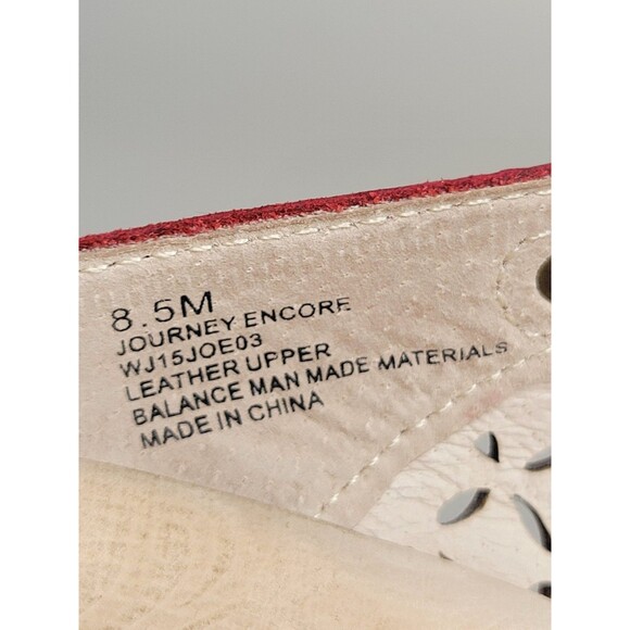 Jambu Journey Encore Leather Mary Jane Shoes 8.5 M Red Open Toe Clogs Slip On - Picture 13 of 13